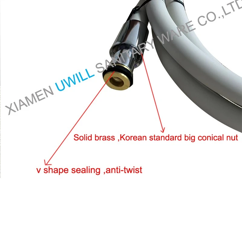 Silicone Shower Hose With Back Flow Preventer